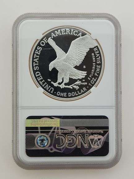 2021 S American Silver Eagle, Landing T-2 / NGC PF70 Ultra Cameo