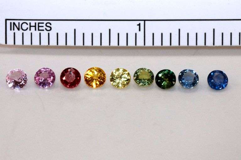 Natural Sapphire Rainbow - Lot of 9