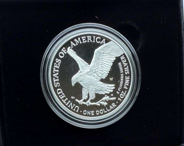 2022 W  Proof Silver Eagle With Box & Paper
