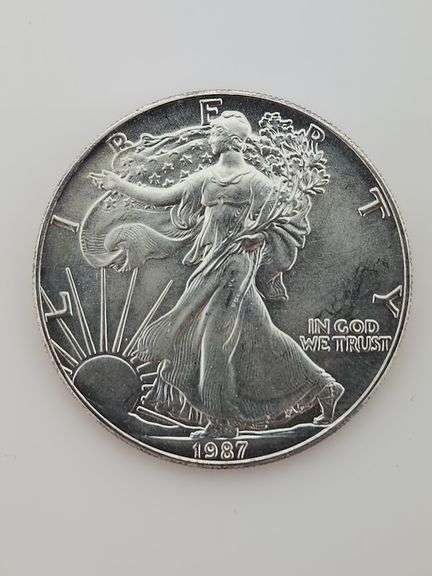 1987 & 2002 American Silver Eagles, Slightly Imperfect