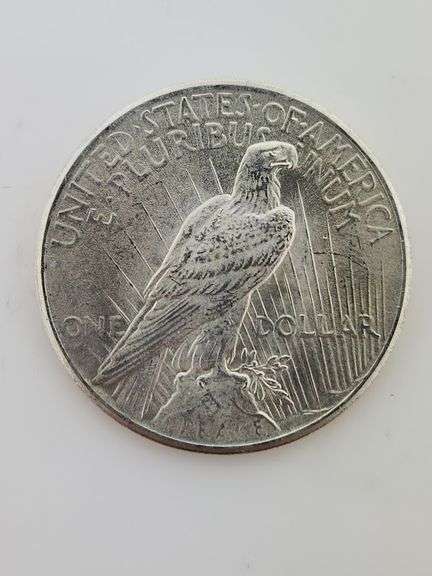 1925 Silver Peace Dollar, AU/UNC
