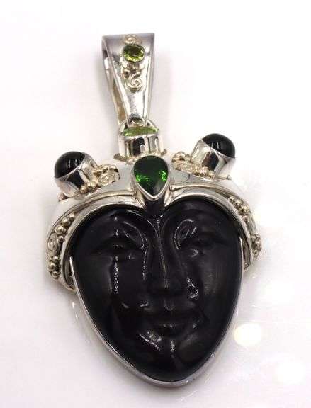 2 Lot of 925 sterling silver Sajen pendants