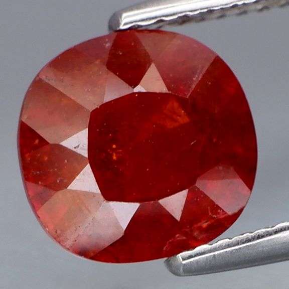 Eye catching 3.73ct top red orange Namibian Garnet!