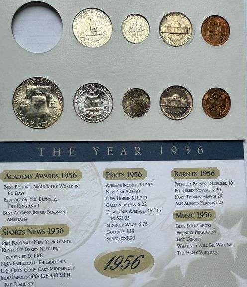 Vintage 1956 BU Year Set