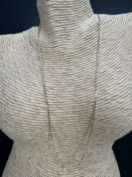 10k Yellow Gold Solid Figaro Link Chain 1.9mm Necklace 18"