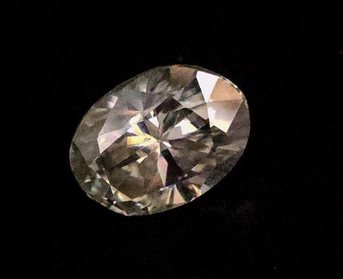 Huge Rare 4.25 Ct  Oval White Lab Simulated Diamond Solitaire