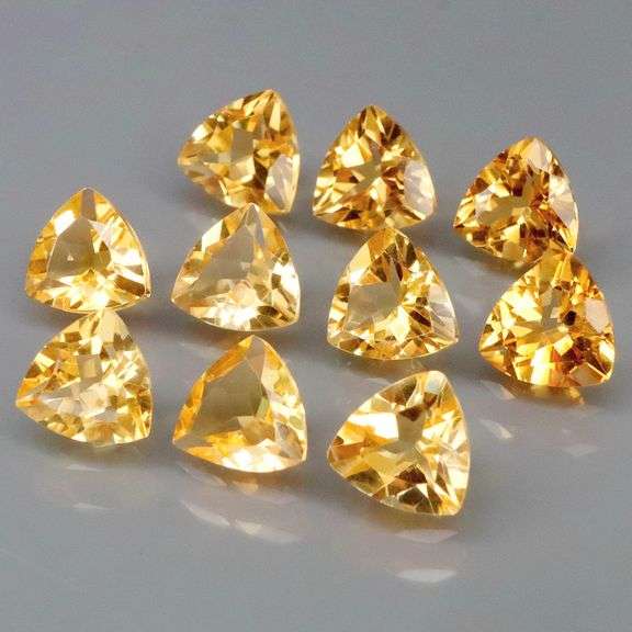 Ravishing 10.71ct 10pc golden Citrine set