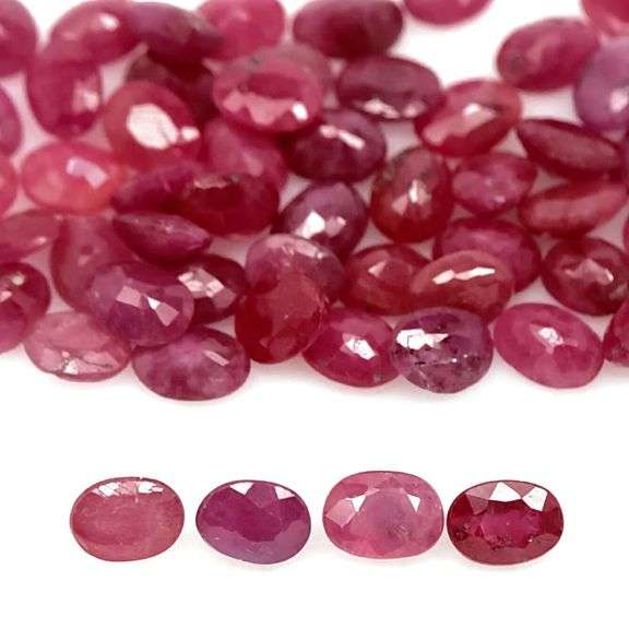 Simply gorgeous violet red 11.61ct Ruby set