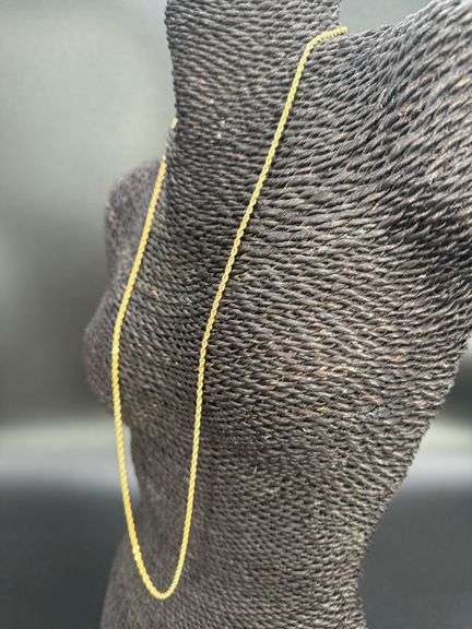 10k Yellow Gold Solid Round Rope Link Chain 2.5mm Necklace 26"