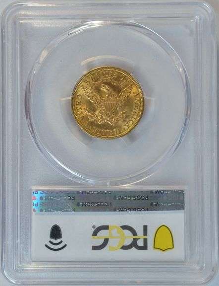 Flashy Choice BU 1907 $5 Liberty Gold Piece. PCGS MS63