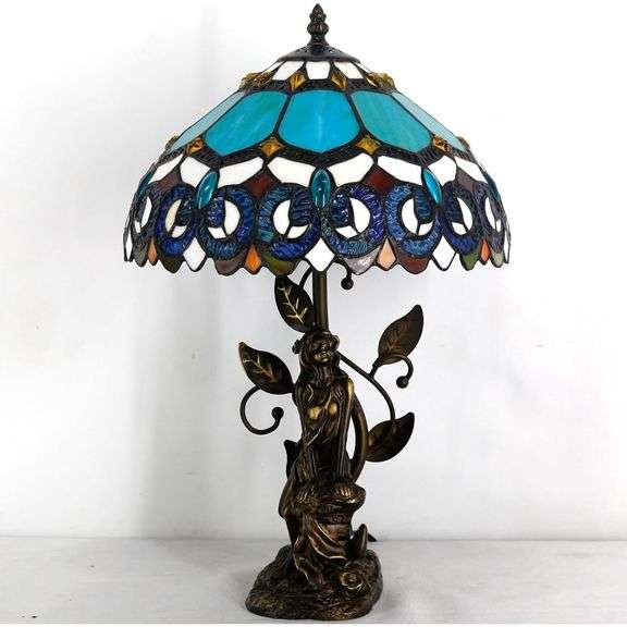Baroque  Stained Glass Table Lamp