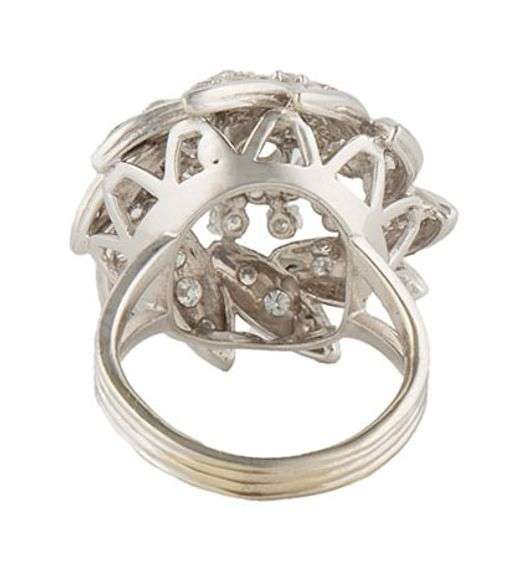 Vintage 2.05ctw Round Diamond Spiral Cocktail Ring in 14K