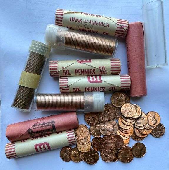10 1973 S Uncirculated Lincoln Rolls