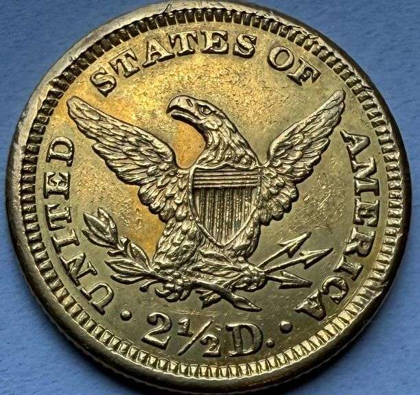 Very Near Unc 1906 $2 1/2 US Gold Quarter Eagle