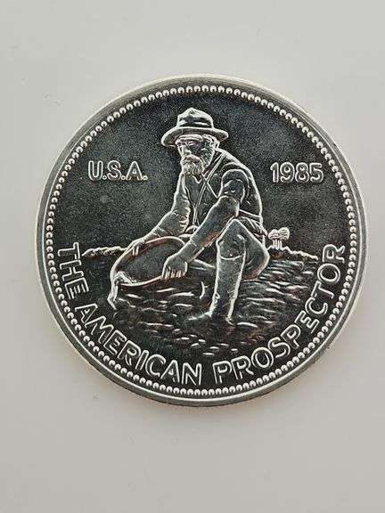 1985 Engelhard, The American Prospector 1 Oz. Silver