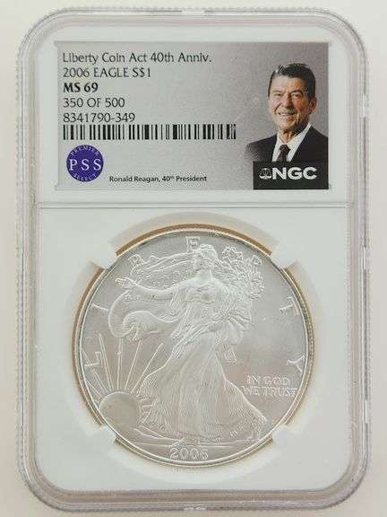 2006 American Silver Eagle, NGC MS69