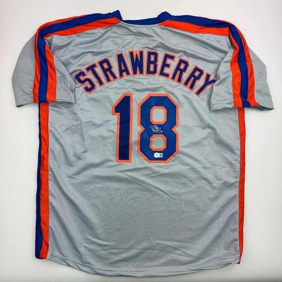 Darryl Strawberry Autographed New York Baseball Jersey