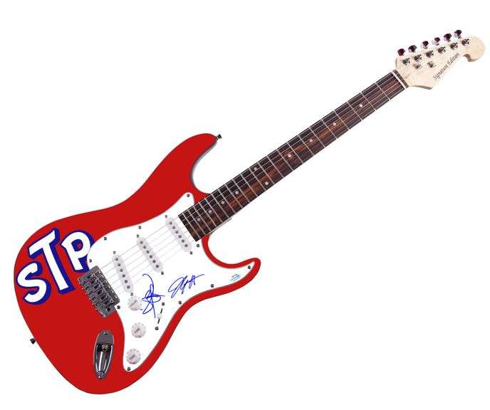 Stone Temple Pilots Autographed Signed Custom Graphics Guitar ACOA