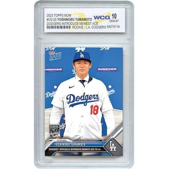 Yoshinobu Yamamoto Rookie Card Gem-Mint 10