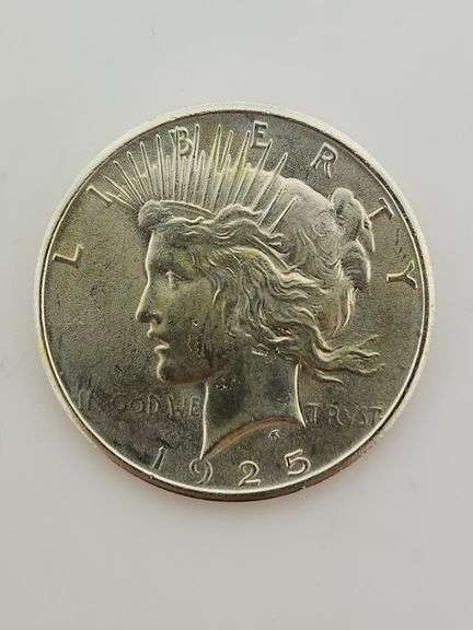 1925 Silver Peace Dollar, UNC