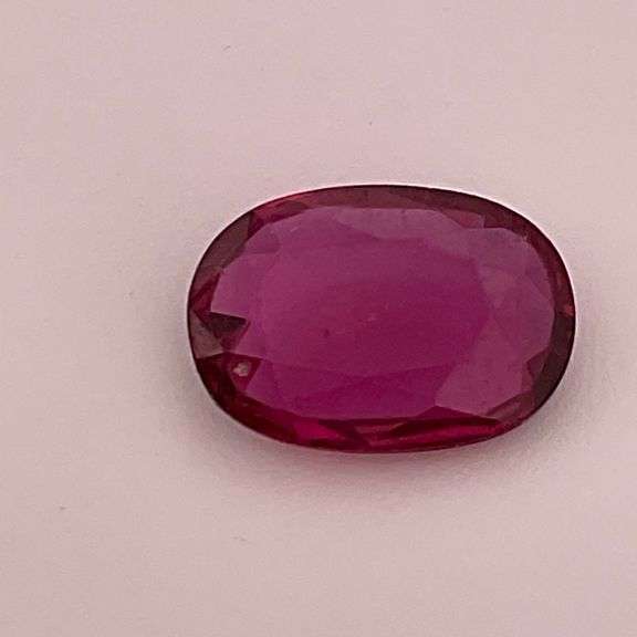 CERTIFIED 0.96 CARAT NATURAL PURPLISH RED SAPPHIRE