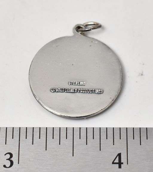 Mickey Mouse Disney Land Pendant in Sterling Silver