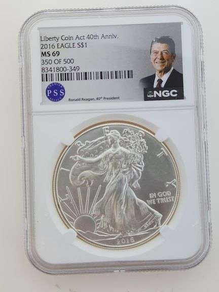 2016 American Silver Eagle, NGC MS69