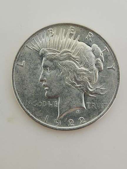 1922 Silver Peace Dollar, UNC