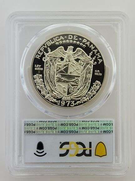 1973 Proof Panama Balboa, PCGS PR67CAM