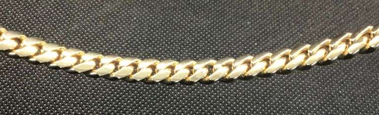 Solid 14K Yellow gold Cuban link chain