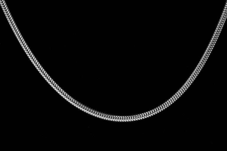 Sterling Silver Magic Round Snake Chain 3mm 925 Brazilian New Necklace 20"