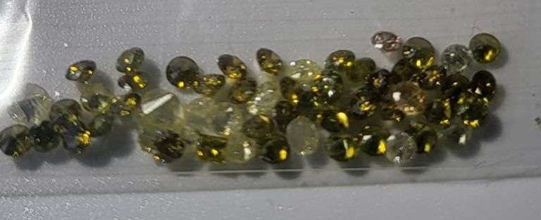 Wow!  1.66 irradiated yellow diamonds