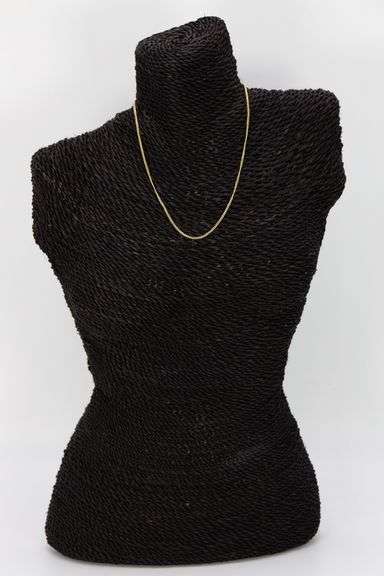 10k Yellow Gold-Hollow Curb Link Chain 1.85mm Necklace 22"