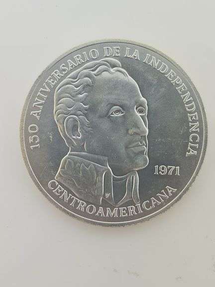 HUGE, 1971 Panama Silver 20 Balboas, 150th Independence Anniversary