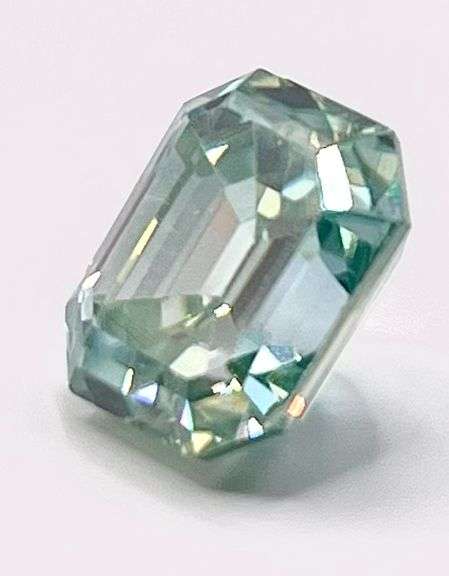 6.3 Ct Sparkling Mint Green Lab Simulated Diamond Solitaire