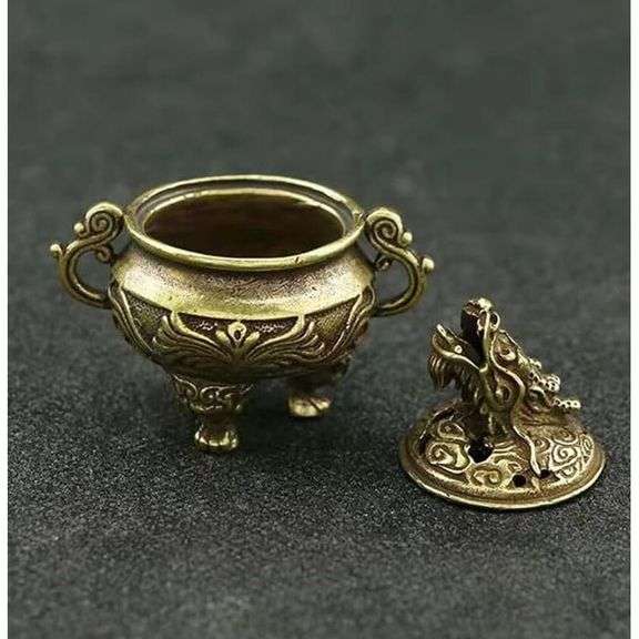 Brass Dragon Head Incense Burner