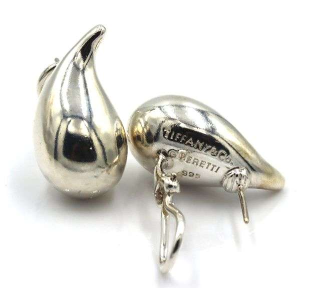Tiffany & Co Elsa Peretti large teardrop earrings