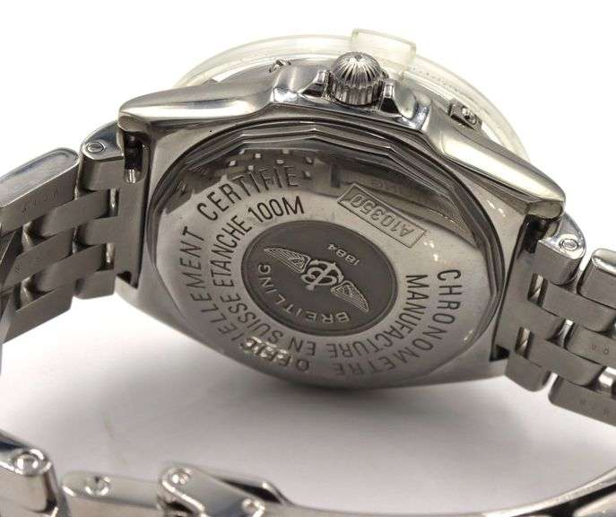 Breitling Windrider wings automatic grey dial 38mm watch