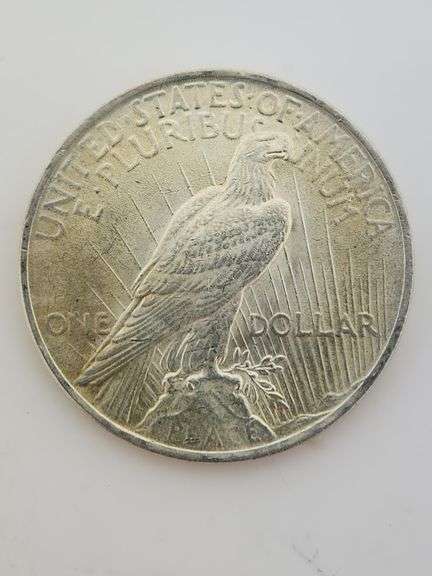 1922 Silver Peace Dollar, AU/UNC