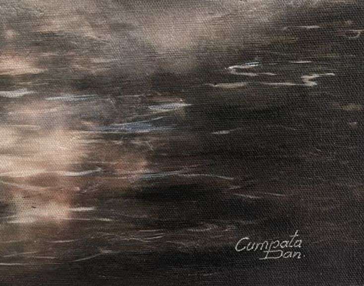 Signed Giclee on Canvas Titled The Ghost Ship By Dan Cumpata