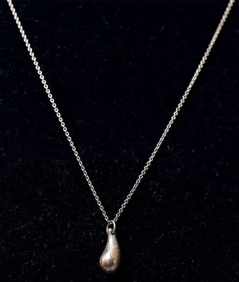 Water Drop Necklace in Sterling Silver