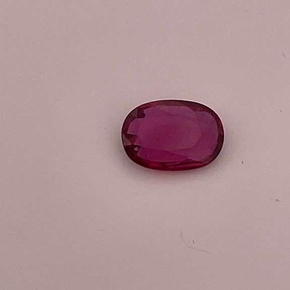CERTIFIED 0.96 CARAT NATURAL PURPLISH RED SAPPHIRE