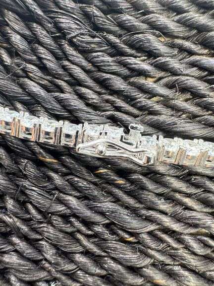 Rhodium Plated 925 Sterling Silver Round Clear CZ Tennis Necklace Bracelet 3mm 24"