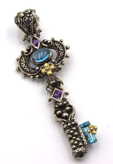 Lot of 2 925 sterling silver pendants