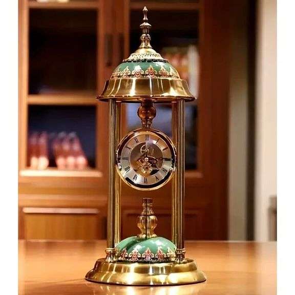 Retro European Chimes Table Clock