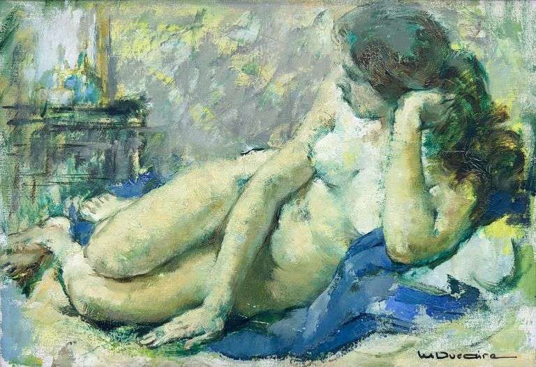 Exclusive Maryse Ducaire Original Oil on Canvas Framed