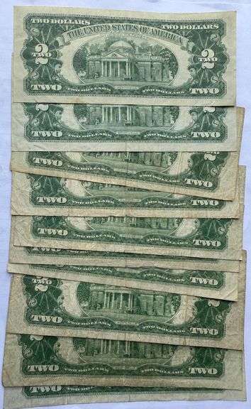 2 Each 1953 Series & 1963 Red Seal US Notes