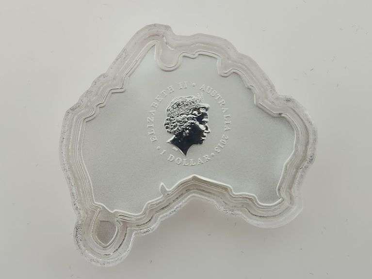 2013 Australia Platypus Map-Shaped Coin 999 Silver 1 OZT - OGP