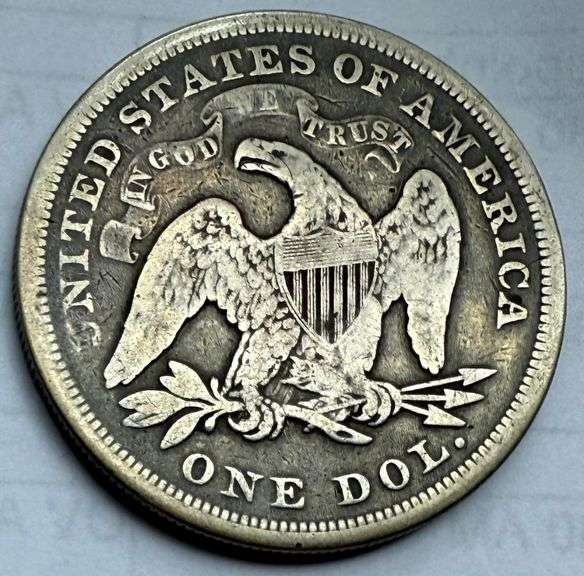 1871 With Motto Seated Dollar