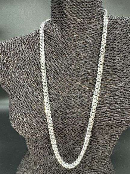 Sterling Silver Solid Miami Cuban Link Chain 6.8mm 925 Italy Heavy Curb Necklace 18" Inch